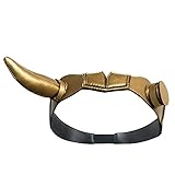 Firecos Leder Horn Helm Halloween Cosplay Kostüm Zubehör Maskerade Party Requisiten Cosplay-Zubehör für Kinder