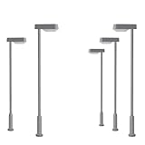 Evemodel 5 Stück Modell Lampe Spur N 1:160 Beleuchtung Bahnsteiglicht Straße Landschaftsbau (kalt weiß)