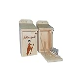 Vogelhaus Schnapsbar aus Holz Garten Geschenk Schluckspecht und Vogelmotiv