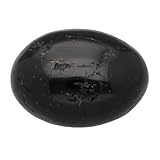 Lebensquelle Plus Beliebte Trommelsteine | Trommelstein poliert | Edelstein Handschmeichler Taschenstein (Schwarzer Turmalin (Schörl), M)