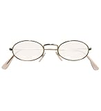 W WIDMANN MILANO Party Fashion - Brille mit Gläsern, Gold, Lesebrille, Accessoire Kostüm Oma, Weihnachtsmann, Nikolaus