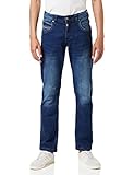 Timezone Herren Regular RyanTZ Straight Jeans, Blau (Industry Blue Wash 3346), 33W / 34L