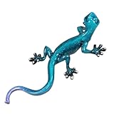 Small-Preis Deko-Figuren Gecko Eidechse Lurch Salamander Frühjahrsdeko Sommerdeko Ganzjahresdeko 33 cm lang in 4 Farben erhältlich (Türkis)
