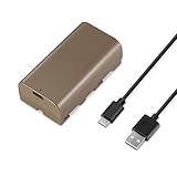 NEEWER NP-F550 3500mAh Ersatzakku Battery, 2,9 Std.volle Ladezeit mit USB Typ C Anschluss/Kabel, wiederaufladbar Kamera Camcorder Videoleuchte Monitor Akku kompatibel mit Sony NP-F550 F750 F950 F970
