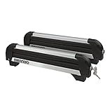 MENABO Skiträger Skihalter kompatibel mit Iceberg Ski Snowboard Träger Aluminium (4 Paar Ski / 2 Snowboards)