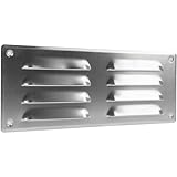 Vent Systems 260x105mm Aluminium Lüftungsgitter mit Insektengitter. HLK-, Heizungs-, Kühlungs- und Lüftungsanwendungen. Innen- und Außenentlüftungsabdeckung.…