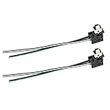 2 Stück 12V-24V Scheinwerferfassung Kabelbaum Adapterkabel Scheinwerferbirne Lampenfassung Kabelbaumstecker Stecker für H1-Glühlampen Tageslicht Nebelscheinwerfer Halogenlampen LED/SMD