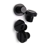 OSTREY Bolzenschraube Für Ducati Multistrada Für Streetfighter V4 S/SP Für Hypermotard 950 10mm M10 * 1,25 Gewinde Motorrad Spiegel Loch Stecker Kappen Schrauben Abdeckung (Color : Nero)