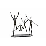 Casablanca - Design Skulptur - Jumping - Gußeisen - brüniert - Höhe 20 cm - Breite 22 cm - Familie - Freunde