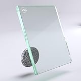 Maßanfertigung von VSG Verbundsicherheitsglas für Größen von 40x40cm bis 100x200cm - klares und mattes VSG aus Floatglas für Fenster, Türen, Vordächer, Terrassenüberdachungen, Carports (Klar, 6,38mm)