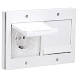 Gira TX 44 Doppel-Steckdose und Abdeckrahmen - weiß