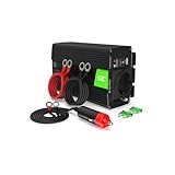 Green Cell® 500W/1000W 12V auf 230V Reiner Sinus Volt kfz Spannungswandler Wechselrichter Konverter Pure Sine Wave Power Solar Inverter DC AC Umwandler Stromwandler Zigarettenanzünder Steckdose