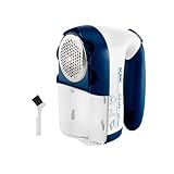 Solac - Leistungsstarker elektrischer Fusselentferner | 3 Rasierstufen | Abnehmbarer Tank | Tragbar | Edelstahlklinge | Ladegerät oder Batterien | Scherkopf mit großem Durchmesser | Automatische Rasur