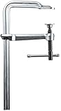 BESSEY Ganzstahl-Schraubzwinge GS16K, Spannweite 160 mm Ausladung 80 mm, Knebelgriff für einfache Kraftübertragung beim Anspannen, Gewicht 0,46 Kg