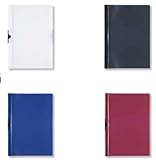 40 Cliphefter Din A4 Bewerbungsmappen je 10x blau rot weiß schwarz