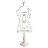 Deco Woerner Schneiderbüste Schaufensterbüste Dekobüste Metallbüste weiß 64 cm hoch