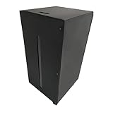 FIREFIX 832 Pelletbox mit Rollen und Tankdeckel, schwarz beschichtet