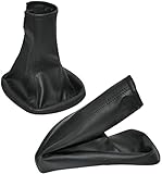 AERZETIX - C57717 - Schalthebel bag - schaltsack - schaltmanschette und handbremssack - kompatibel mit Opel Astra G von 1998 bis 2004 - farbe: schwarz - aus kunstleder