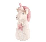 cilio Eierwärmer LANA Einhorn, Handgefertigt in Nepal, aus fair gehandelter, wärmender Schafwolle, Hitze- und Waschbeständig, Perfekt für ein fröhliches Frühstück, Weiß