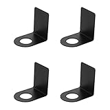 Spender Halter,4 Stück Seifenspender Halterung,Wandhalterung Seifenspender,Seifenspender Wandhalterung,Edelstahl Wand Shampoo Halter,Seifenspender Halter,für Küche Badezimmer - Edelstahl(Schwarz)