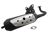 TECNIGAS Silent Pro Black Auspuff für Keeway F-Act 50, F-Act 50 NKD Naked