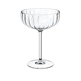 Villeroy & Boch - Rose Garden Sektgläser Set 4 tlg. Klar, Spülmaschinenfest, Gläser 4er Set für Sekt, Prosecco, Schaumwein und Champagner, Champagnerschalen im Vintage-Design, Kristallglas