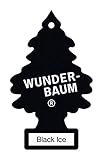 WUNDER-BAUM Auto-Lufterfrischer I Anhänger für langanhaltenden Duft im Auto oder zu Hause I Black Ice, 1 Stück