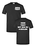 Herren Workwear T-Shirt - Arbeitskleidung für Handwerk Bedrucken Lassen - Männer Geschenk selbst gestalten mit Text - Schwarz M