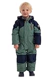 Killtec Kesley Mini Skioverall/Schneeanzug mit Kapuze und Schneefang, gebranntes gelb, 110/116