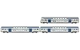 Lima Expert HL5058 FS Trenitalia 3-Einheiten-Paket Vivalto-Wagen, 1 Führerhaussteuerung, 2 Zwischenwagen im Vivalito-Live-Modell. Eisenbahnfahrzeuge – Reisebusse