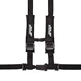 4-Punkt-Gurt mit 5,1 cm Polsterung – EZ-Einsteller, abnehmbarer Gurt (schwarz)