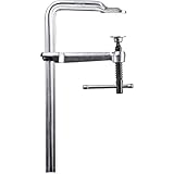 BESSEY Ganzstahl-Schraubzwinge GS25K, Spannweite 250 mm Ausladung 120 mm, Knebelgriff für einfache Kraftübertragung beim Anspannen, Gewicht 1,20 Kg