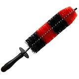 HANABASS Farbige Felgen reinigungsbürste mit Ergonomischem Griff Langlebige Autoreifen pflegebürste für Schwer Zugängliche Stellen Leichtes Tragbares Rad Pinsel Werkzeug zur Effizienten