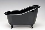 Accentra Deko Badewanne Kunststoff schwarz zum Befüllen 26x13,7x15,5cm