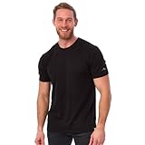 100% Merino T-Shirt Herren Kurzarm - Sport Shirt Männer Wolle, Merino Unterwäsche Herren (Groß, Charcoal)