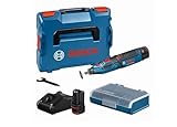 Bosch Professional 12V System Akku Rotationswerkzeug GRO 12V-35 (Leerlaufdrehzahl: 5.000 – 35.000 min-1, inkl. 2x 2.0Ah Akku, Schnellladegerät, L-BOXX)