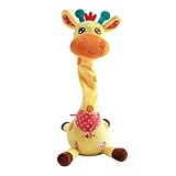 Gespräche Giraffe Plüsch - singende Giraffe -Spielzeug singen, ausgestopftes Tier | Interaktiver Sound imitieren Giraffe, lustiges Bewegungsspielzeug für Kinder mit Mädchen Geschenken Spezifika