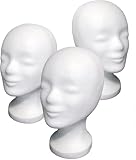 FP ►►► 3 x Styroporkopf Standard - TOP Markenqualität aus deutscher Herstellung (mit Loch im Boden)