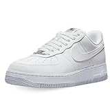Nike Damen Air Force 1 '07 Next Nature Sneaker, White White Black Metallic Silver, 38.5 EU