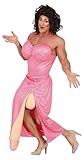 FIESTAS GUIRCA | Big Drag Kostüm für Herren (48-50/M) – Kleid, Gürtel und Spielzeugpenis – Perfekt für Junggesellenabschiede, Kostümpartys und Karneval – Ideal für Erwachsene – Rosa