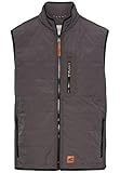 camel active Herren Herren Weste mit Stehkragen – Winddicht | Wasserabweisend | Elastischer Saum Grau, menswear-52