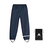 flintronic Unisex Kinder Matschhose Regenlatzhose, Wind-und wasserdichte Regenhose Regenbekleidung, M, 110-122cm