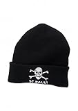 FC St. Pauli Totenkopf Beanie Wintermütze (one Size, schwarz)