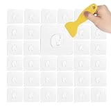 Neodtx Magische Kleber Haken 24stk Selbstklebend Klebehaken Transparent 10Kg(Max),Stark Zauberhaken Qvc Wunderhaken Original Ohne Bohren Wasserdicht Haken Für Badezimmer Balkon Garten Küche Wand Decke