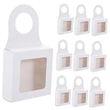 MUCKLILY 25 Stück Geschenkbox für Weinflaschen Hängeboxen für Weinflaschen Weinflasche dekor Retro-Hülle für Hängende Flaschenpapier -Behandlungskisten Flaschenaufhängeboxen Weiß