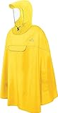 normani Wasserdicher Fahrrad-Regenponcho Regencape für Damen und Herren - Kapuze mit Sichtfenster - Wassersäule: 12.000 mm - 3M™ Scotchlite™ Reflektor und YKK-Reißverschluss Farbe Gelb Größe L