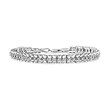 Tennisarmband Sterling-Silber 925 Diamant rund 1,00 Karat I-J Farbe I3 Klarheit