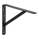 SOTECH Schwerlast-Konsole BLACKLINE I 30 x 22,5 x 3 cm schwarz Tragkraft bis zu 200 kg/Paar Regalträger