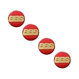 4 Stück Auto Nabendeckel Aufkleber, Radnabenabdeckung-Logo für BBS 65MM, Nabenkappen Abzeichen Sticker, Felgen Aufkleber,B