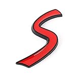 WWFAN Autoaufkleber Emblem Auto S Logo Heckkofferabzeichen Vorderköpfighaube Grille Aufkleber for BMW Mini Cooper arbeitet R50 R52 R53 R56 R57 Styling (Color Name : Black)